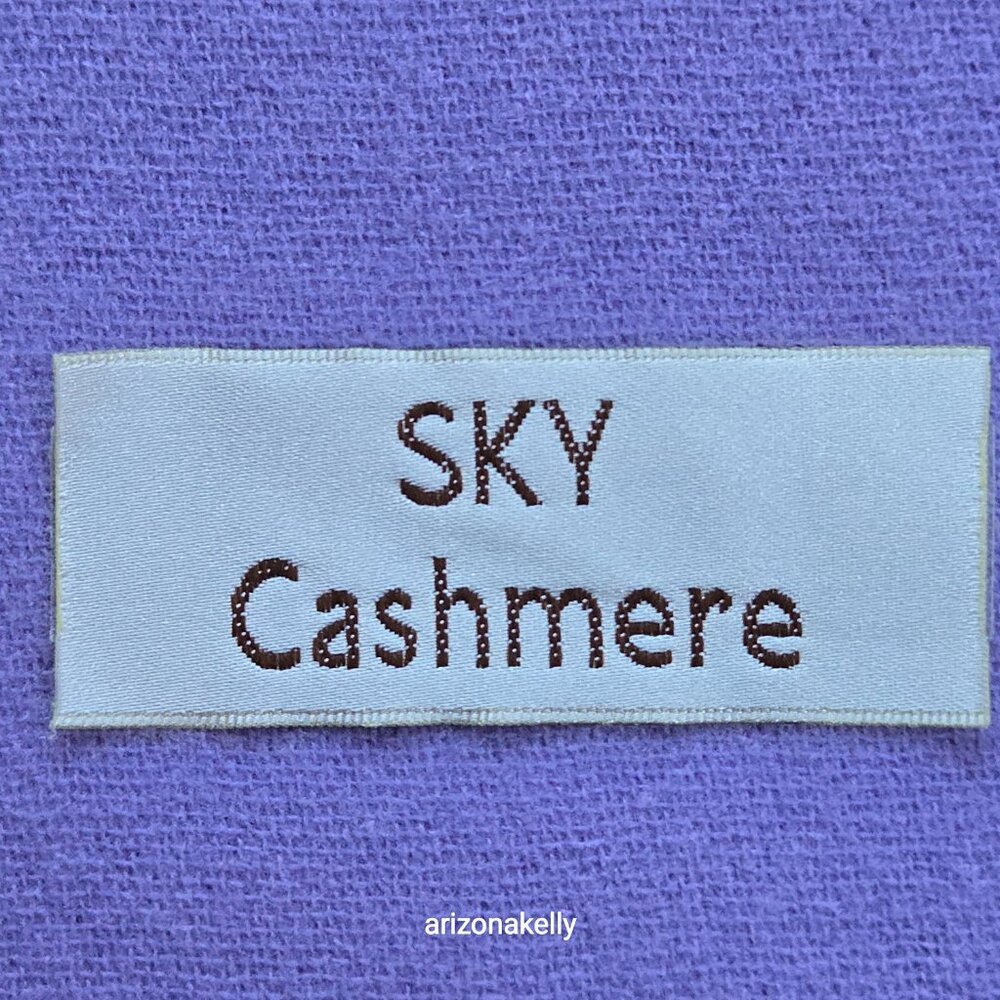 Sky Cashmere Lavender Fringed Scarf - Picture 4 of 13